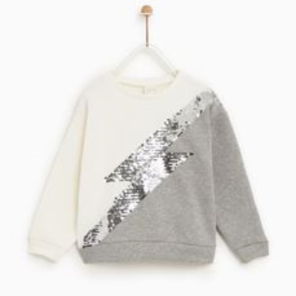 Zara Other - Zara Kids Sequinned Sweatshirt Size 13/14 NWT